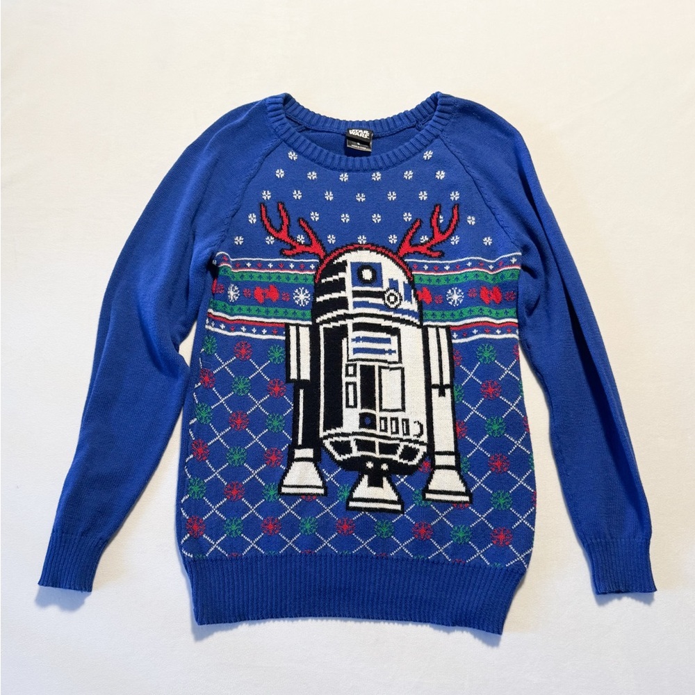 Star Wars Blue Knit with White Patterns
